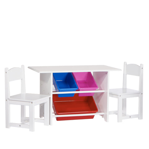 Kids Activity Table with Chairs and Bins
