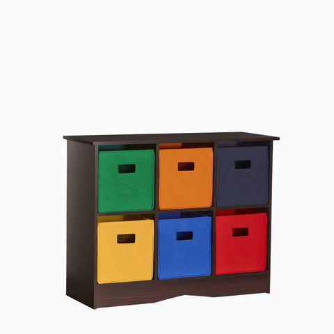 Kids 6-Bin Storage Cabinet