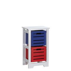 Cool Colors Kids 2 Bin Storage Cabinet