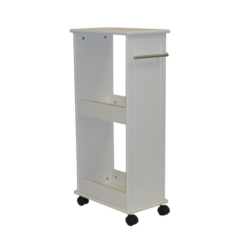 Rolling Side Cabinet with Shelves