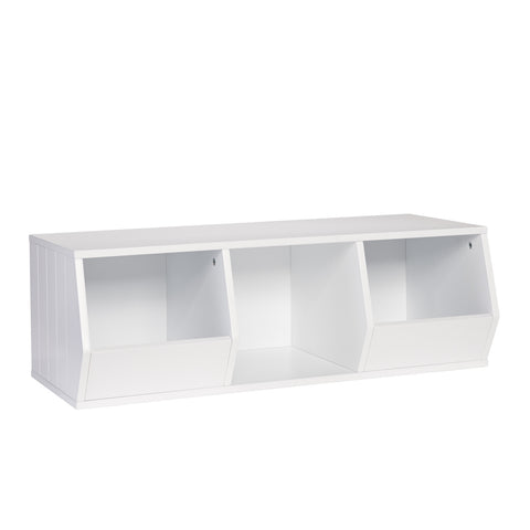 Kids Storage Stacker - 2 Veggie Bin, 1 Cubby