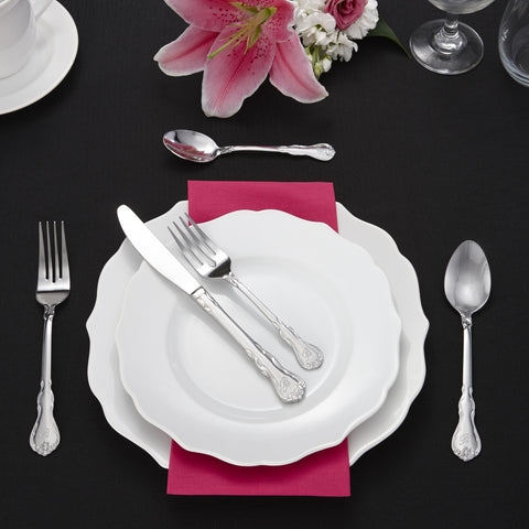 46-Piece Personalized Flatware - Bouquet Pattern