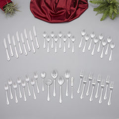 46-Piece Personalized Flatware - Royalty Pattern
